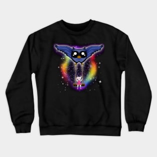 🌌 Magic Owl with Ballerina Mouse 🦉 Crewneck Sweatshirt